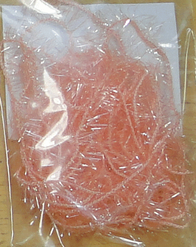 Arctic Ice CLEAR Fly Tying Tinsel Chenille Shrimp Pink