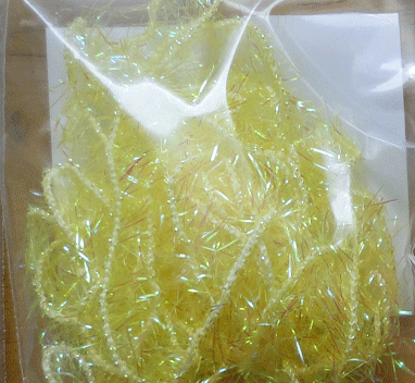 Arctic Ice Fly Tying Tinsel Chenille Yellow  Fly Tyers Dungeon