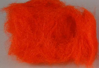 Arctic Snow Dubbing Fly Tying Material Hot Orange