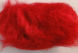 Arctic Snow Dubbing Fly Tying Material Red