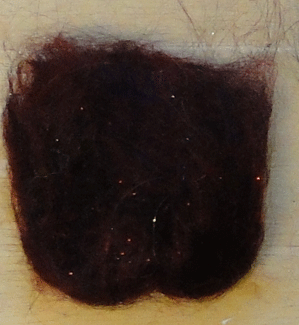 Big Game Dubbing - Mohair long fiber streamer dubbing - Black Blood