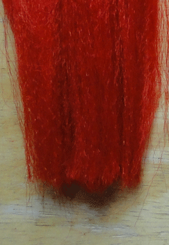 ig Game Hair Synthetic Fly Tying Hair Red
