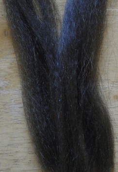 Baitfish Hair - Synthetic Fly Tying Hair Fly Tyers Dungeon Dark Gray