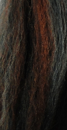 Congo Hair Baitfish Hair Fly Tying Material Synthetic Hair Minnow Back Brown
