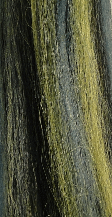 Congo Hair Baitfish Hair Fly Tying Material Synthetic Hair Minnow Back Olive