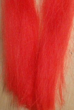 Baitfish Hair Synthetic Fly Tying Hair Bright Red