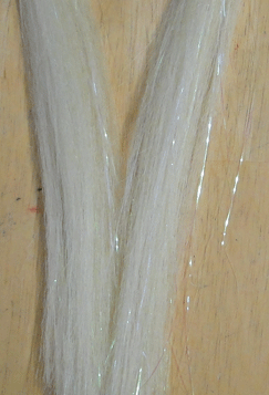 Baitfish Hair Synthetic Fly Tying Hair Flash Polar Cream