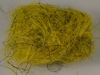 Big Bopper Dubbing Fly Tying Material Yellow Bass