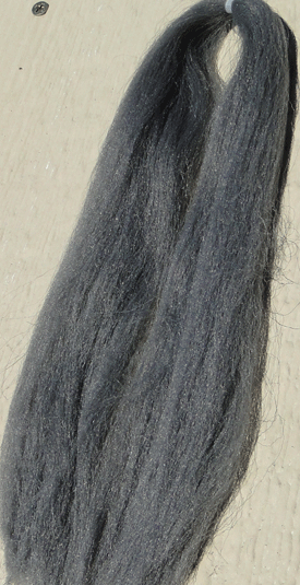 Congo PLUS Synthetic Fly Tying Hair- Pike-Musky-Bass Medium Gray