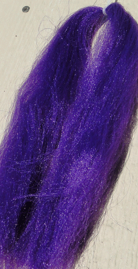 Congo PLUS Synthetic Fly Tying Hair- Pike-Musky-Bass Purple