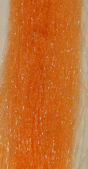 Crystal Web Fly Tying Material Orange