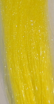 Crystal Web Flash Fly Tying Material Yellow