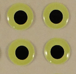 Fisch Eyes Fly Tying Material Neon Yellow Flat