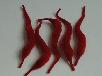 Gator Tails - Red - Fly Tying Materials - FTD