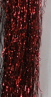 Northern Lights Flash Fly Tying Material Red Black