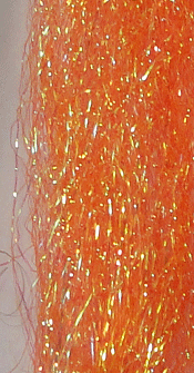 Pearl Web Fly Tying Material Orange