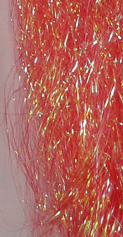 Pearl Web Fly Tying Material Red