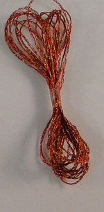 Tinsel Twist Fly Tying Material Copper Fire