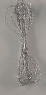 Tinsel Twist Fly Tying Material Silver